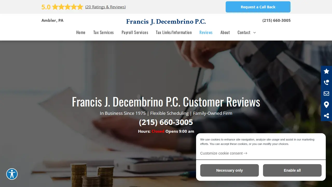 Francis J. Decembrino P.C. page