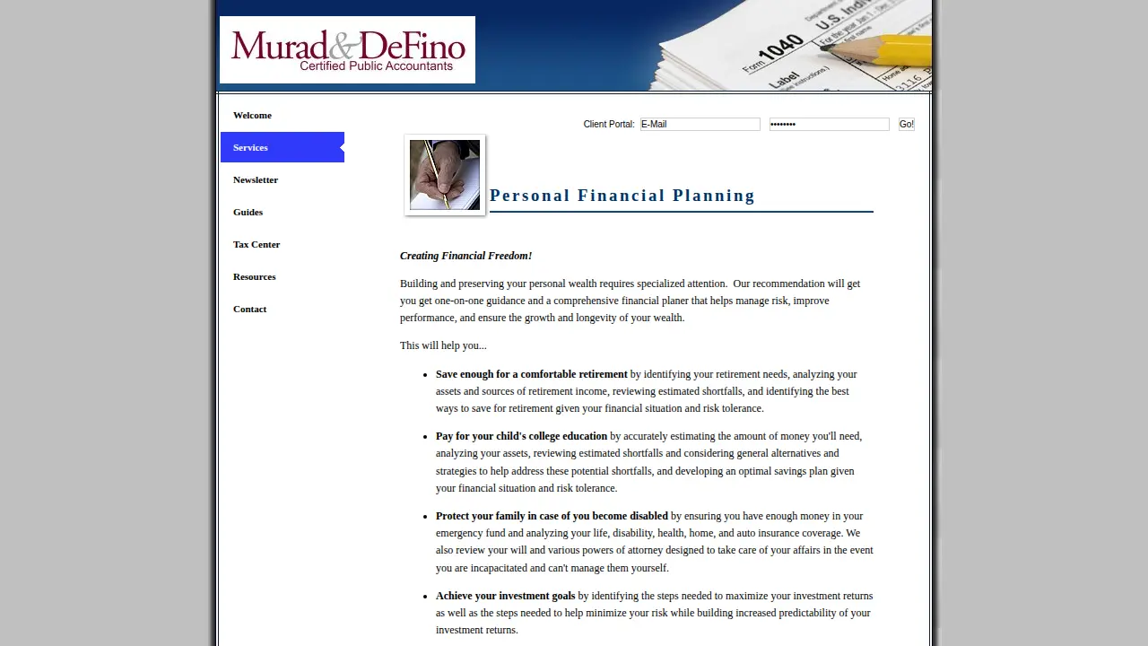 Joseph DeFino, CPA, PLLC page
