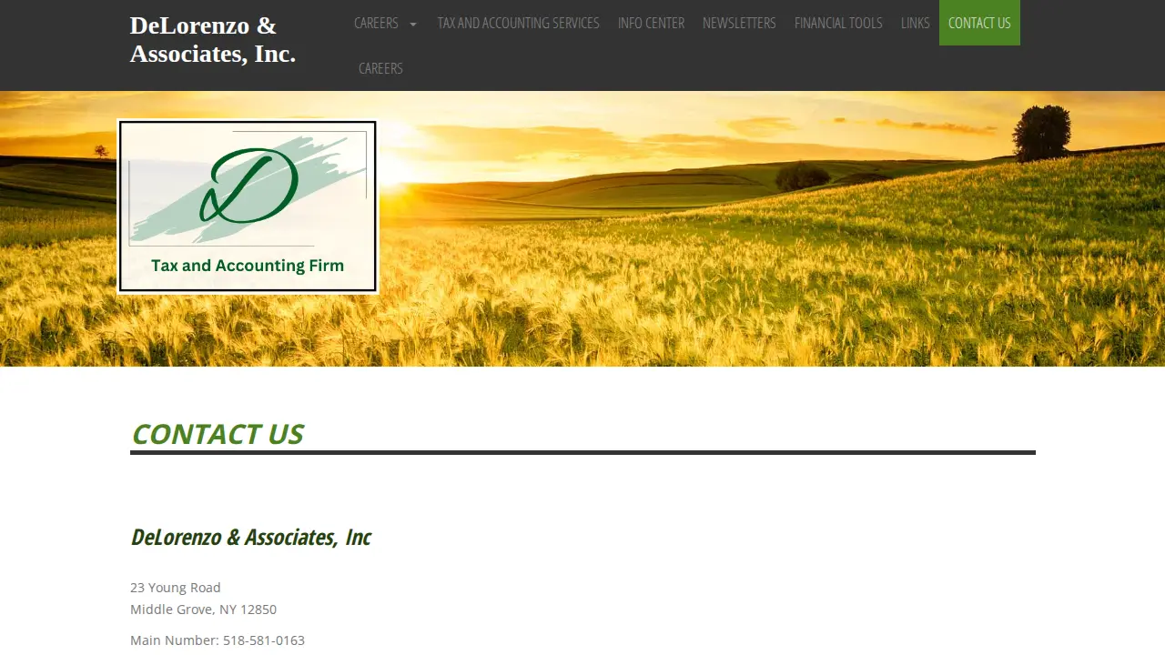 Delorenzo & Associates Inc page