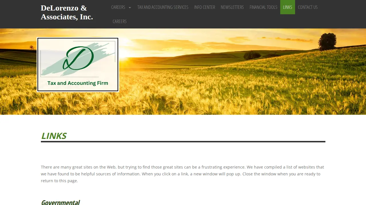 Delorenzo & Associates Inc page