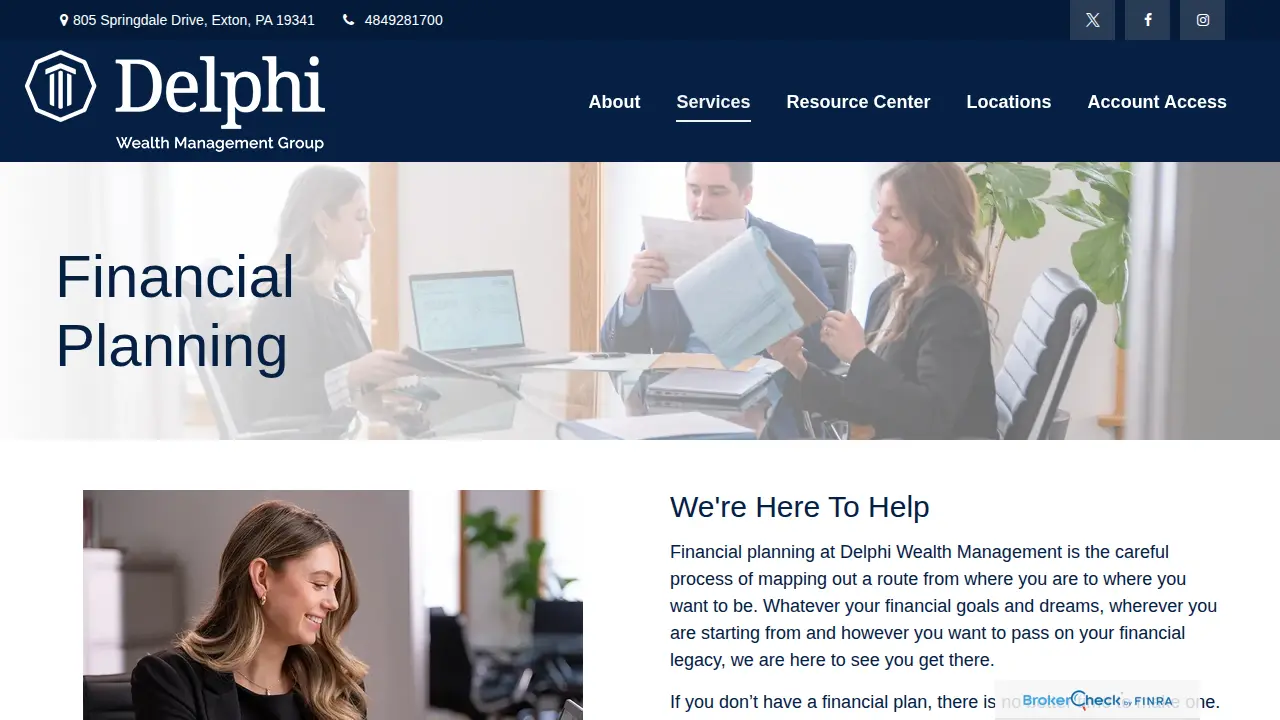 Delphi Wealth Management Group page