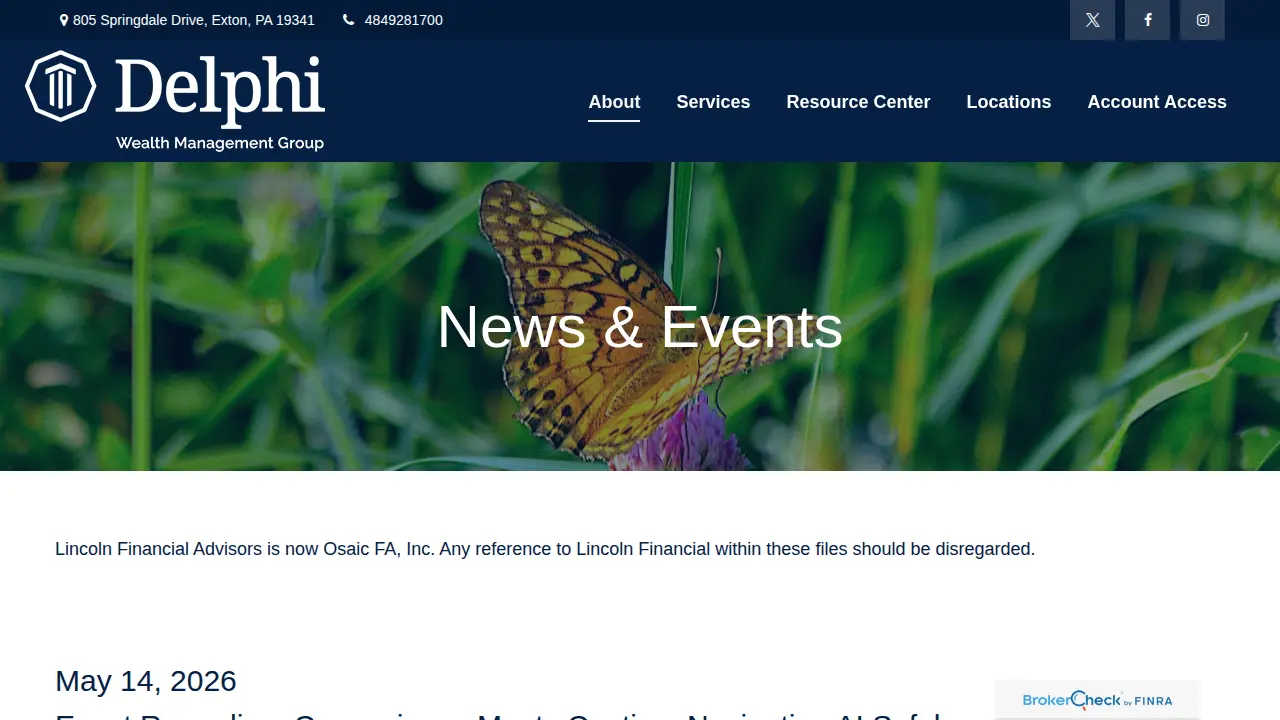 Delphi Wealth Management Group page