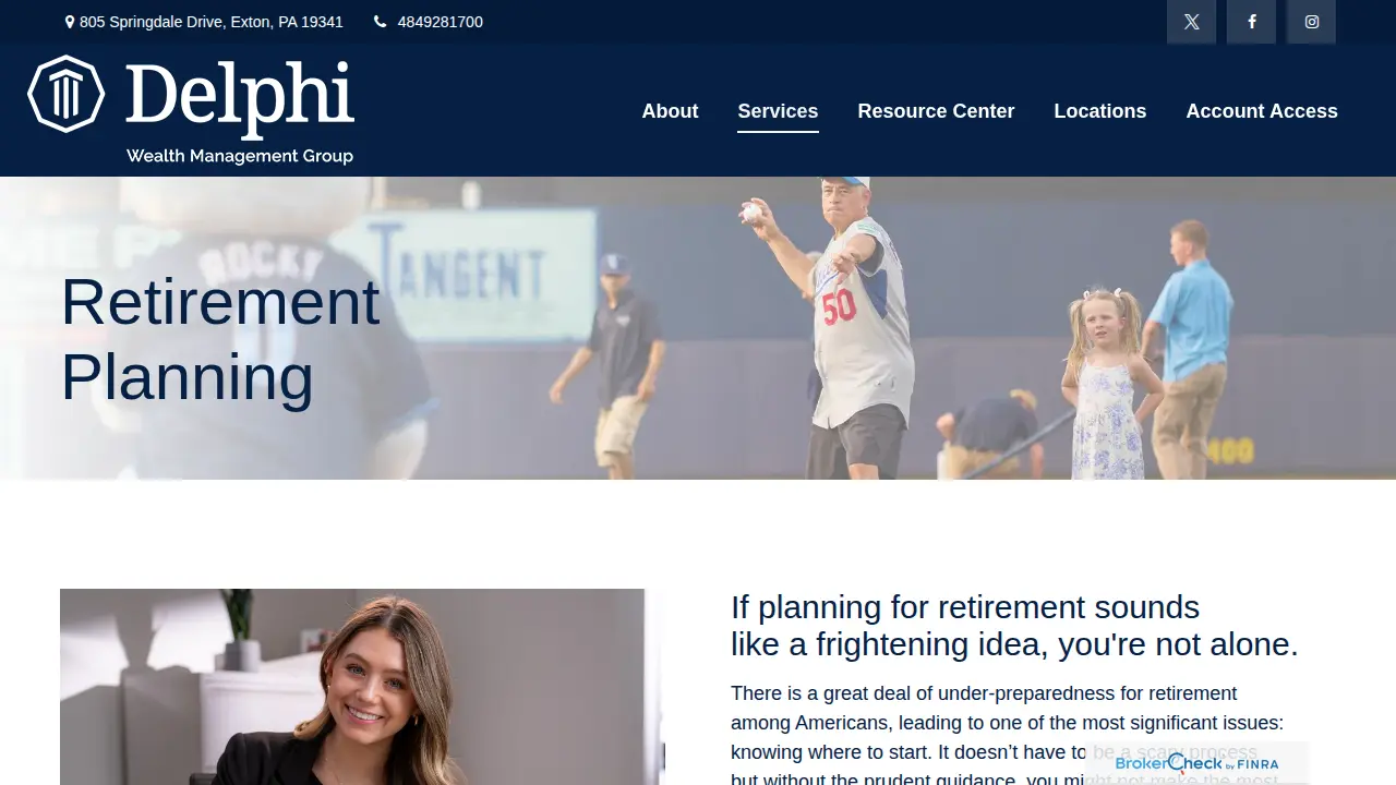 Delphi Wealth Management Group page