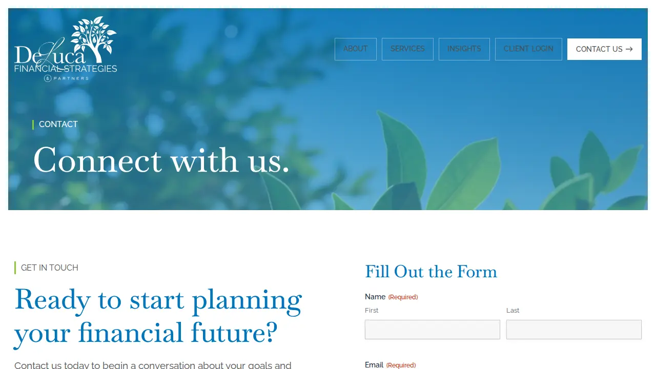 DeLuca Financial Strategies &Partners page