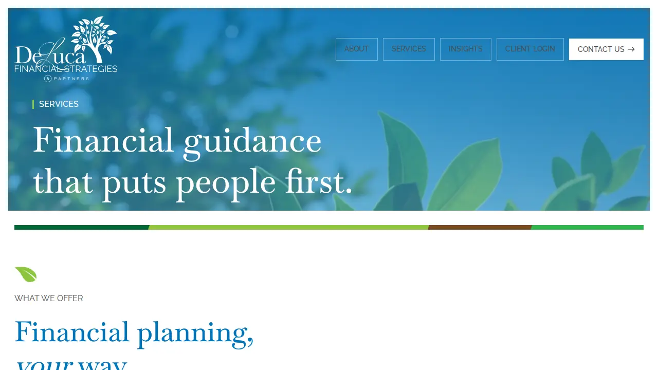 DeLuca Financial Strategies &Partners page