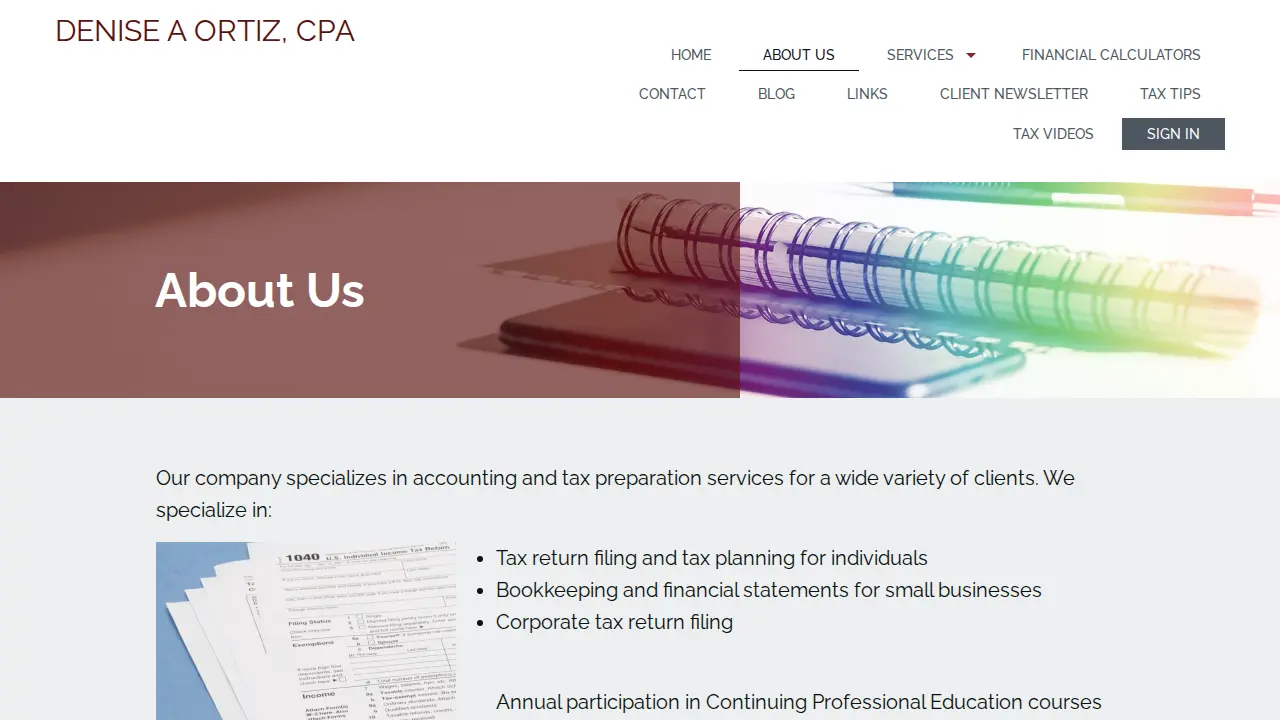 ACCOUNTING CONSULTANTS page