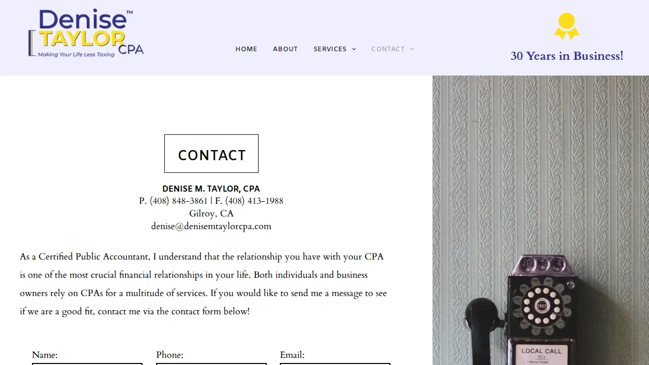 Denise Brolin CPA page