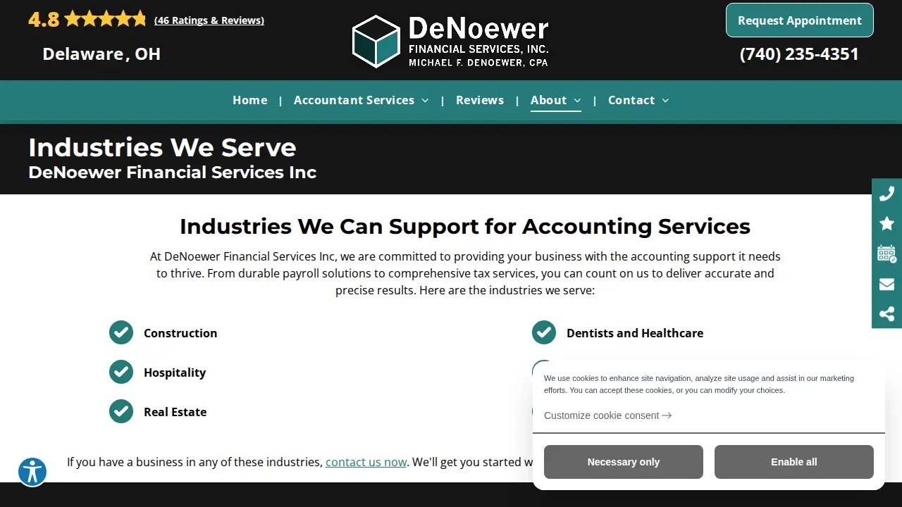DeNoewer Financial Services Inc page