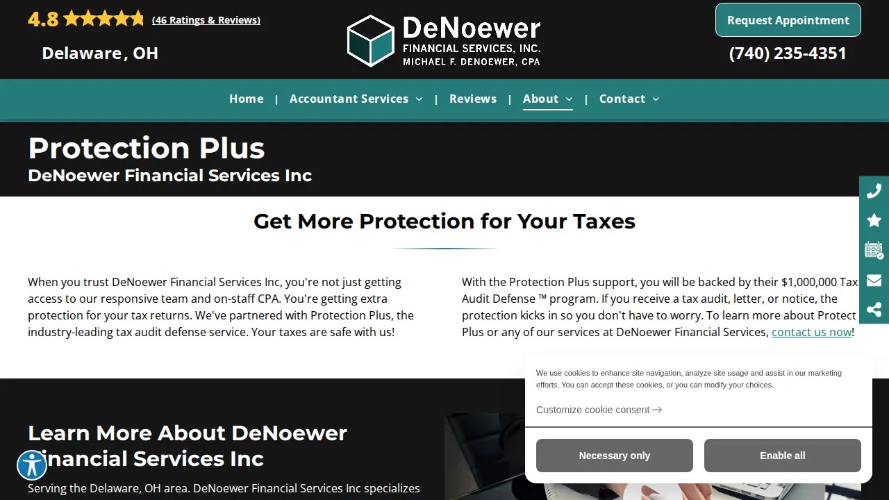 DeNoewer Financial Services Inc page