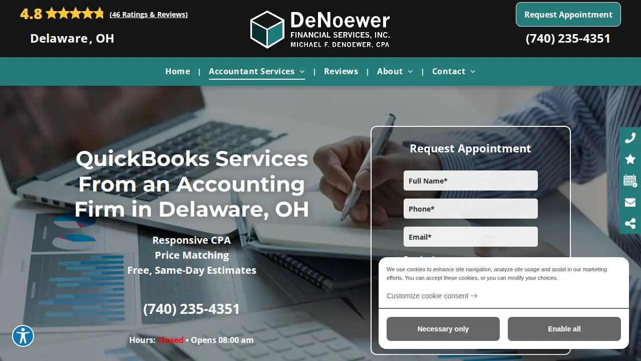 DeNoewer Financial Services Inc page