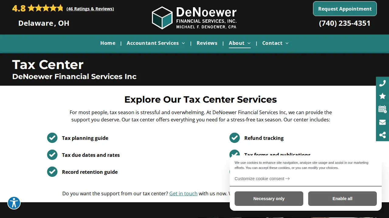 DeNoewer Financial Services Inc page