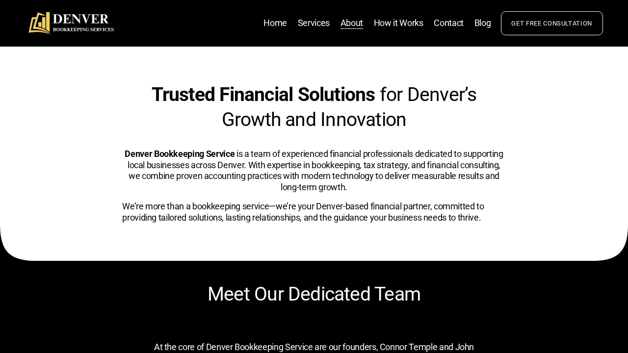 Denver Bookkeeping Services page