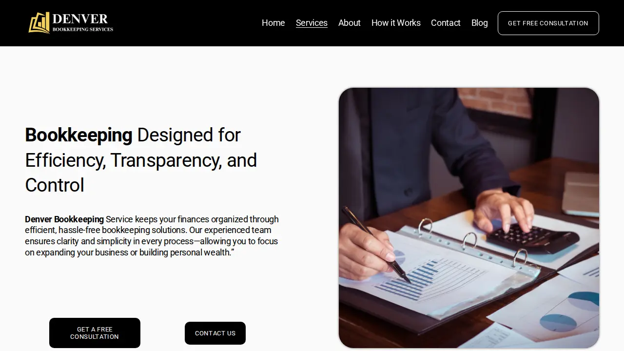 Denver Bookkeeping Services page