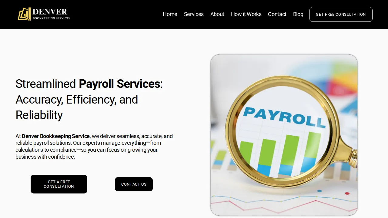 Denver Bookkeeping Services page