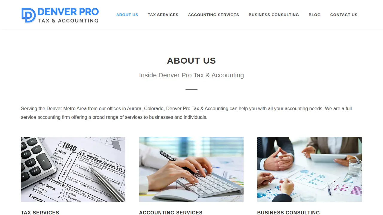 Denver Pro Tax & Accounting page