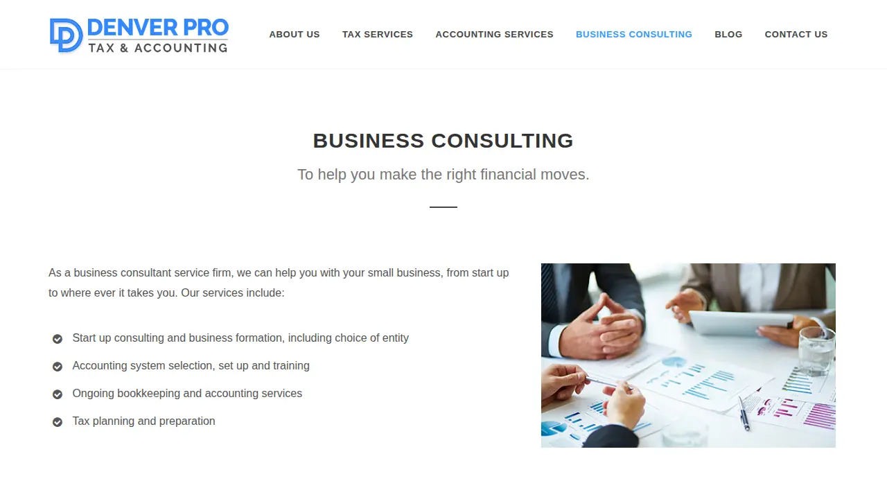 Denver Pro Tax & Accounting page