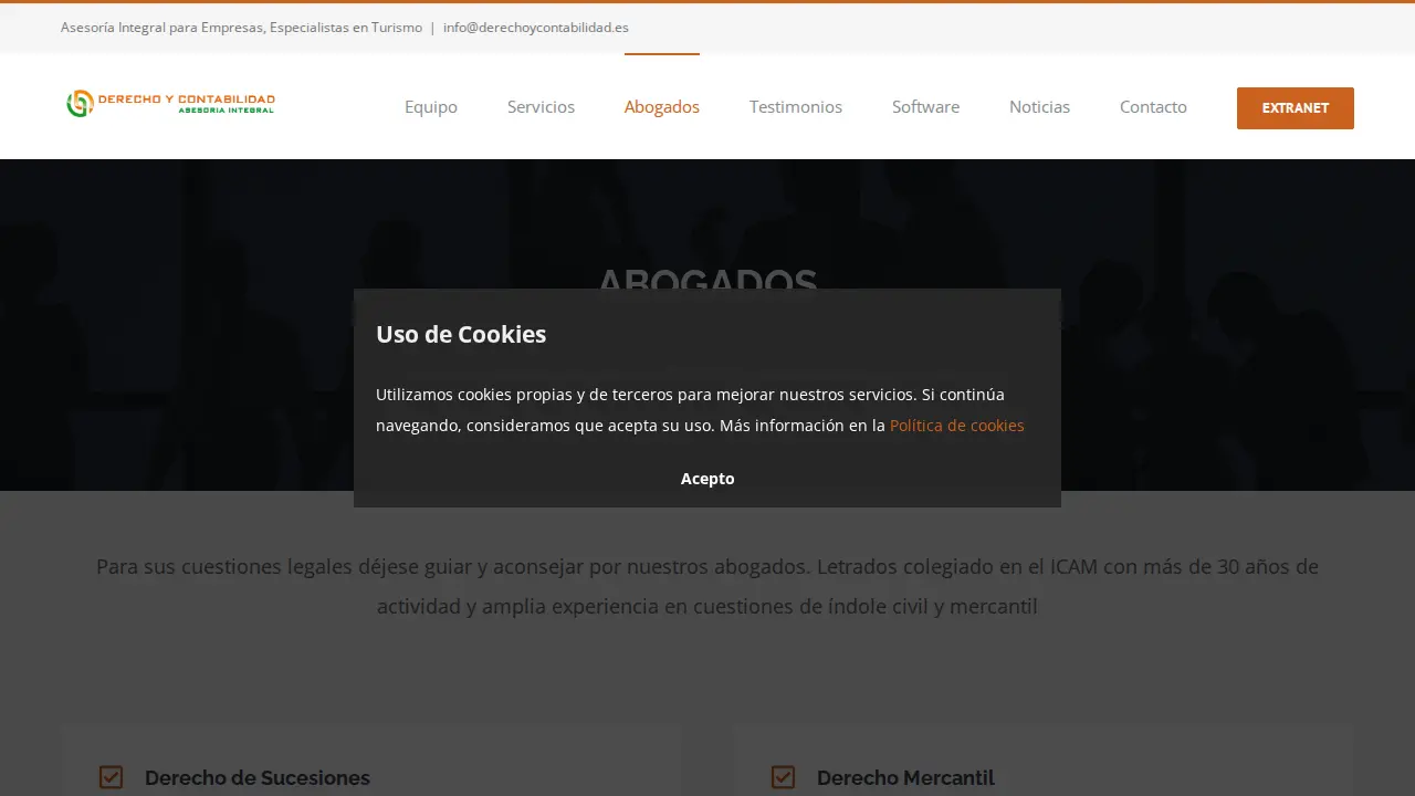 Derecho y Contabilidad. Asesoría Integral. Especialistas en Herencias page