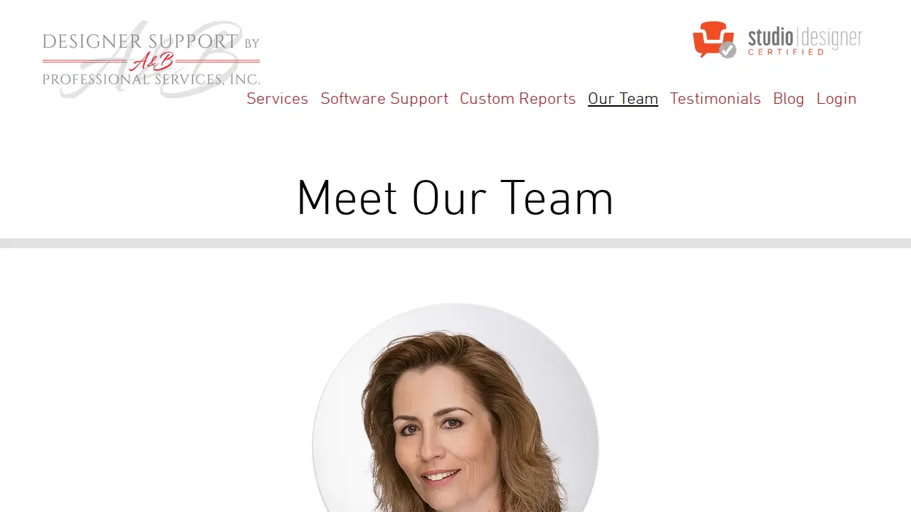 Designer Support page