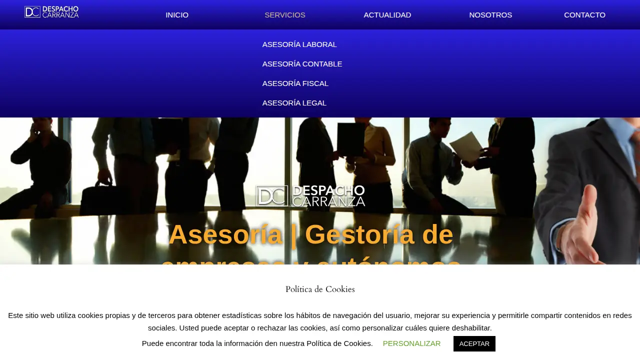 Despacho Carranza Servicio y Gestión Empresarial page