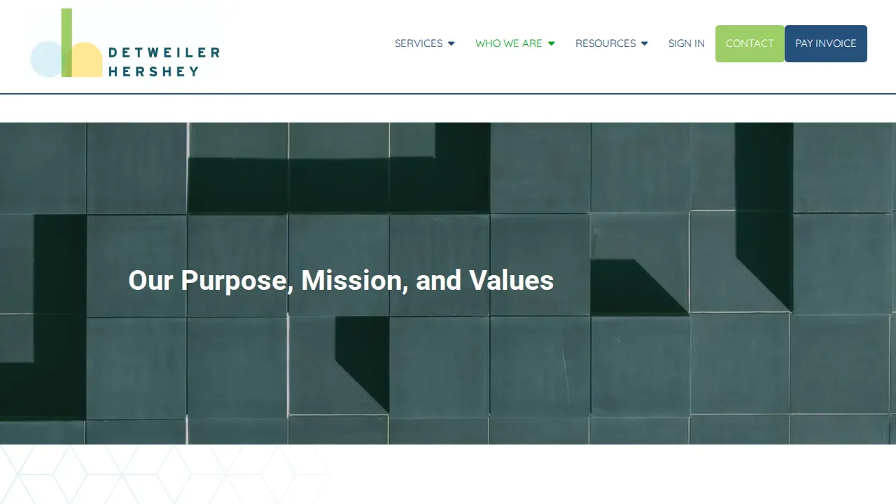 Detweiler, Hershey & Associates, P.C. page