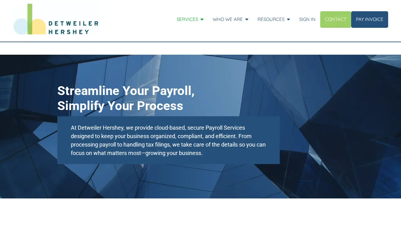 Detweiler, Hershey & Associates, P.C. page