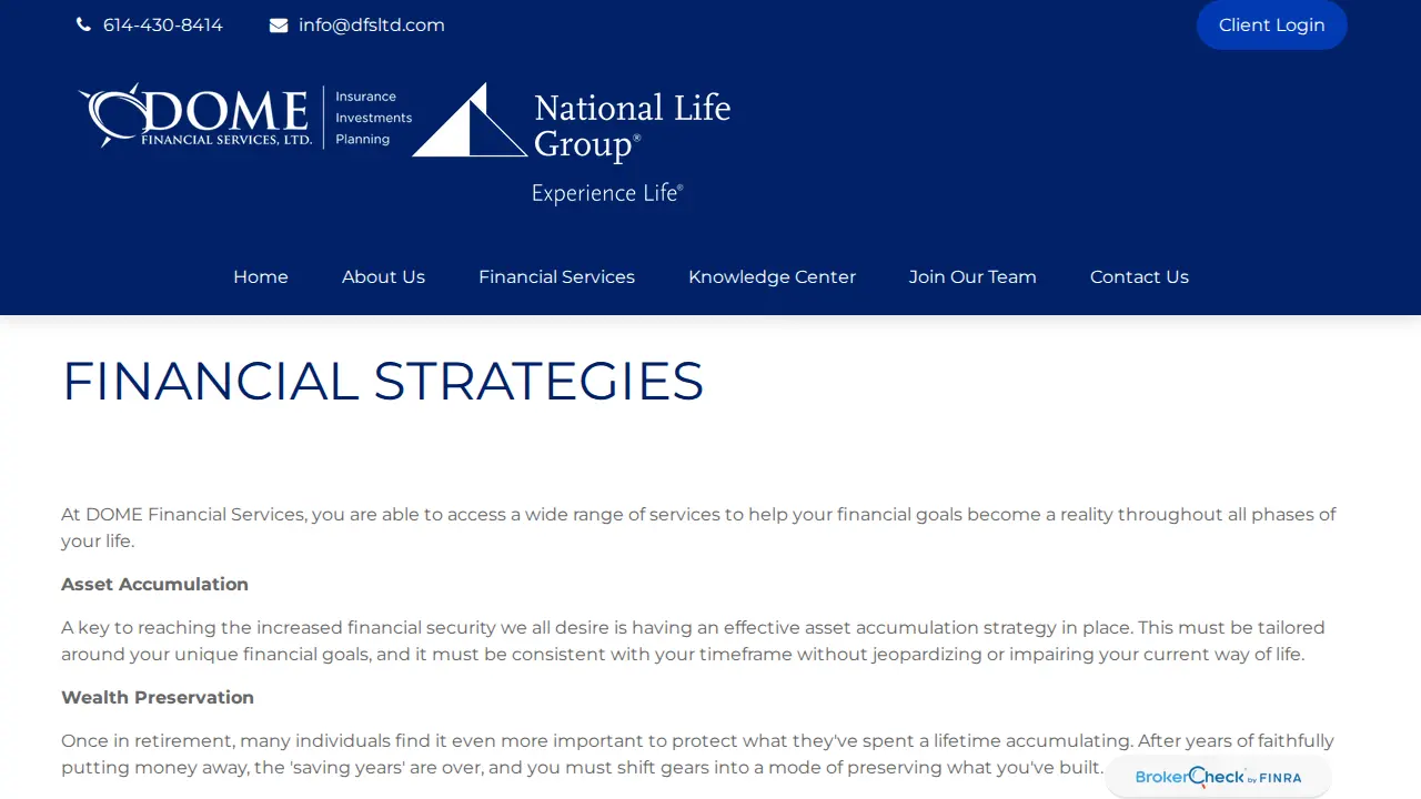 Dome Financial Services Ltd page