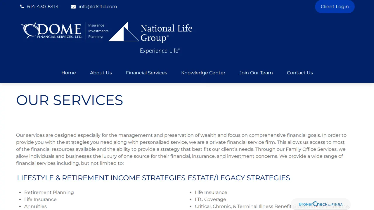 Dome Financial Services Ltd page