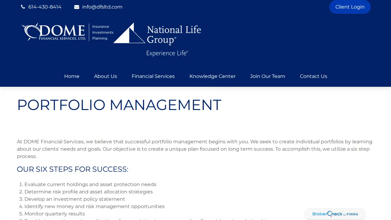 Dome Financial Services Ltd page