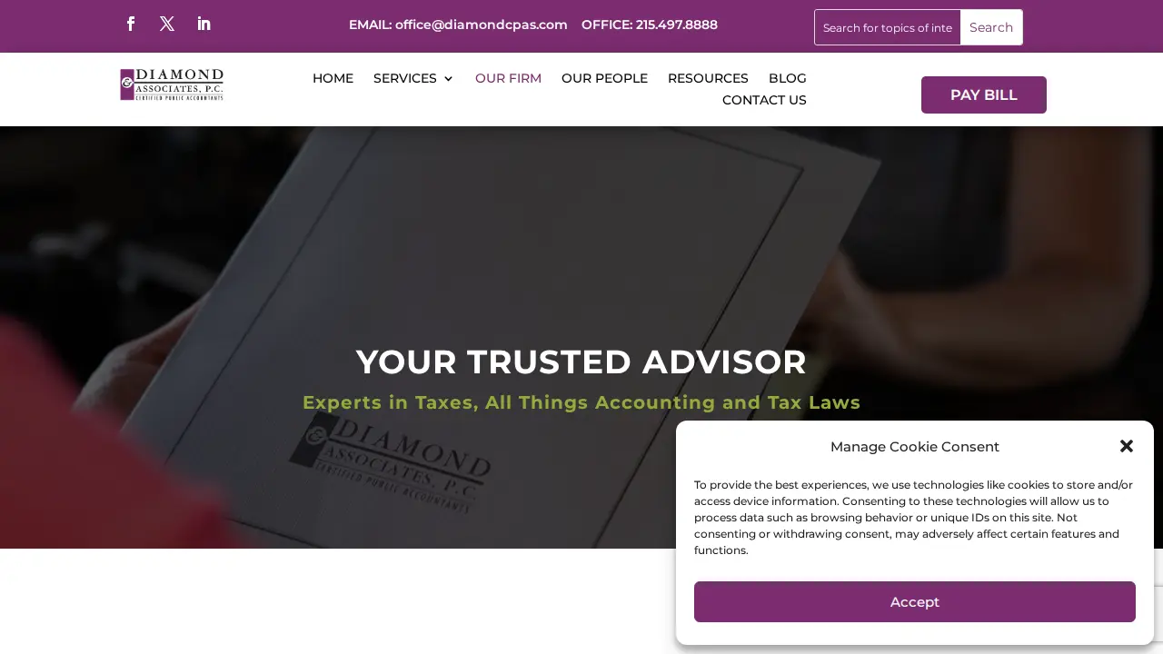 Diamond & Associates PC CPAs page