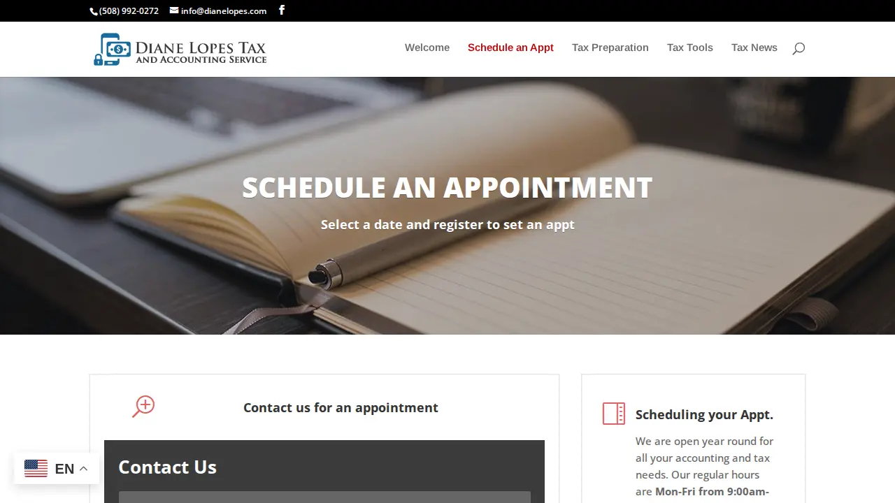 Diane Lopes Tax & Accounting Service page