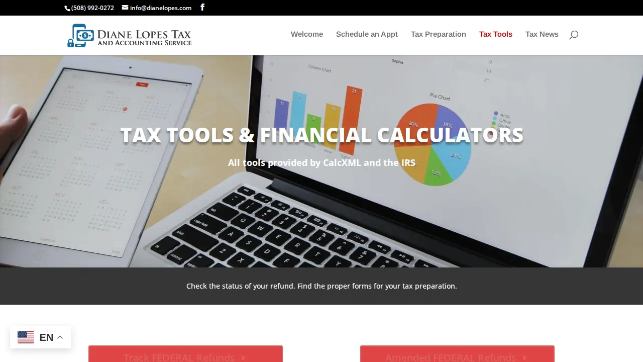 Diane Lopes Tax & Accounting Service page