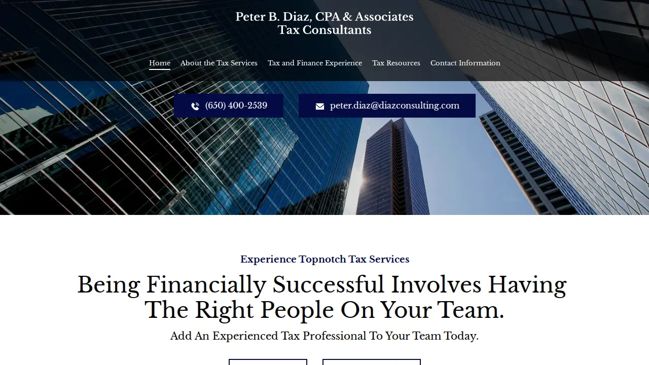 Peter B. Diaz, CPA & Associates - Tax Consulting, Tax Preparation & Financial Planning