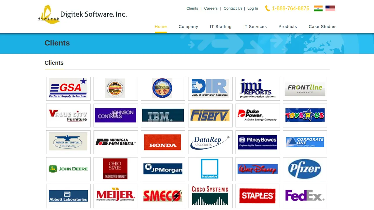 Digitek Software Inc page