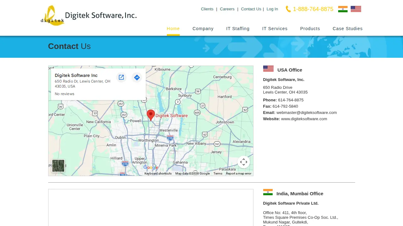 Digitek Software Inc page