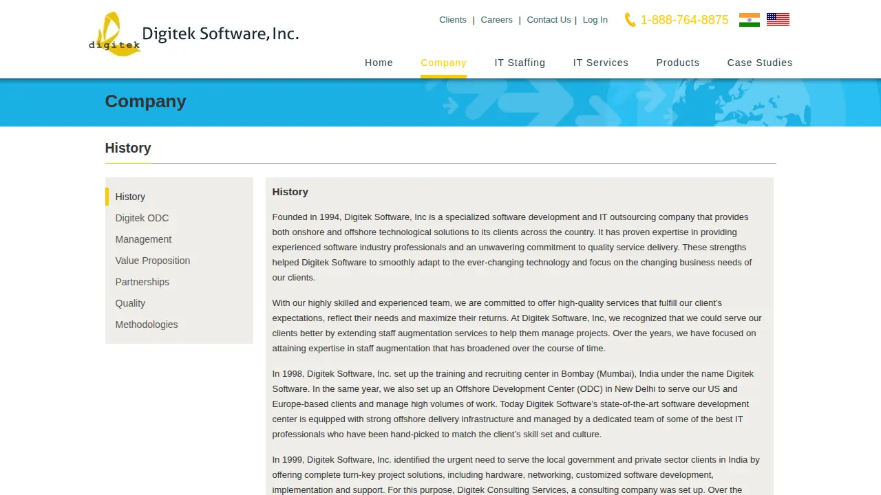 Digitek Software Inc page