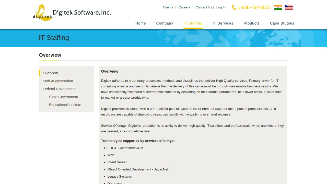 Digitek Software Inc page