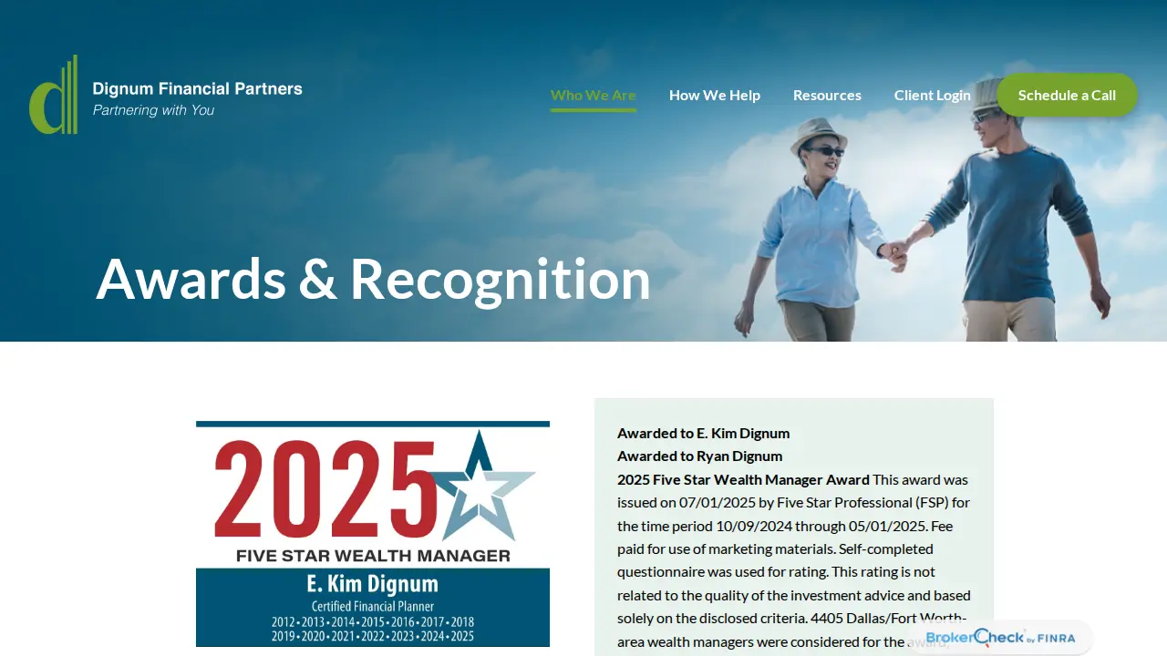Dignum Financial Partners page