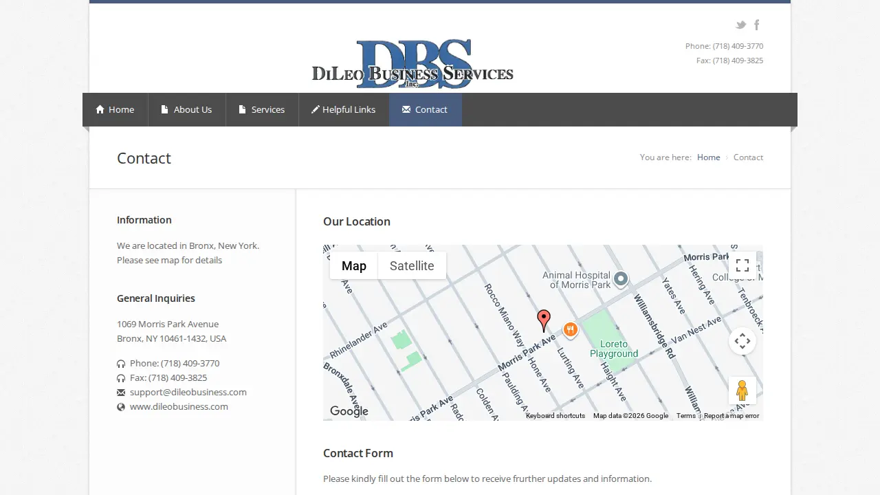 DiLeo Business Services Inc. page