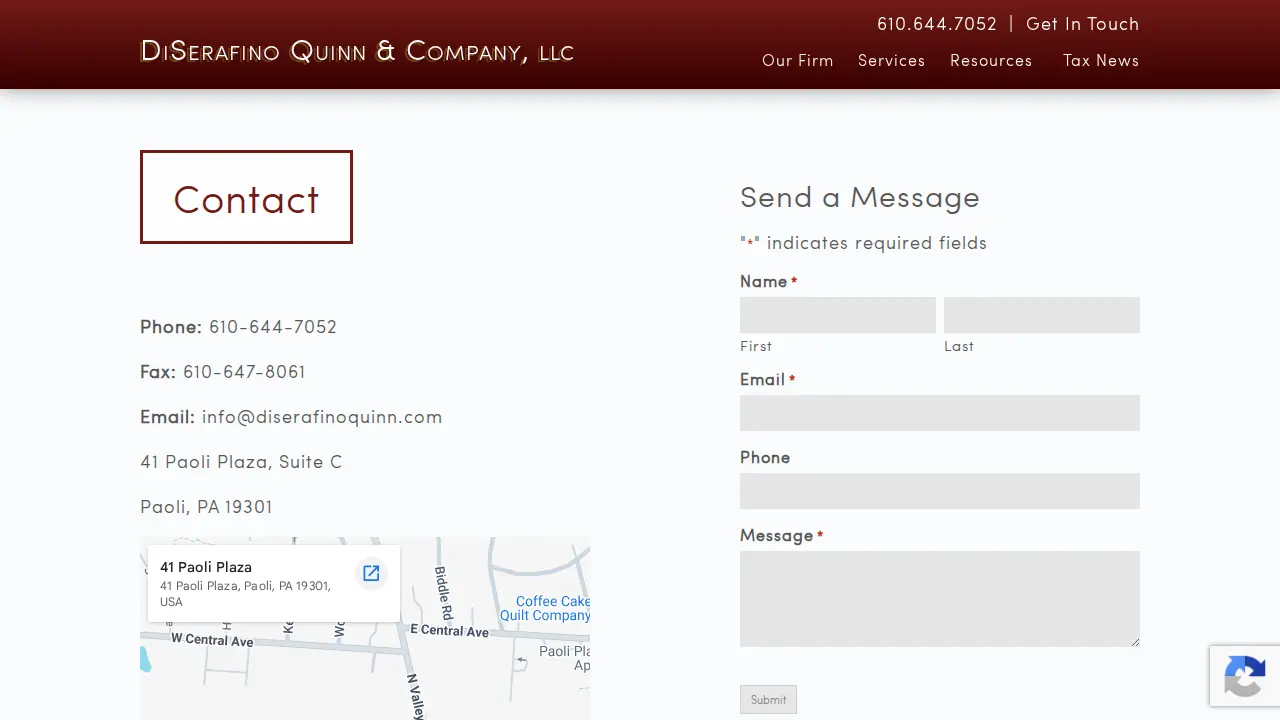Di Serafino Quinn & Co page