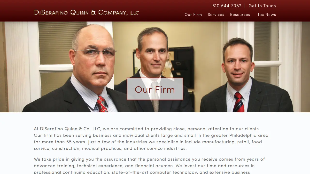 Di Serafino Quinn & Co page