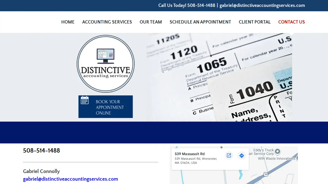 DISTINCTIVE ACCOUNTING SERVICES page