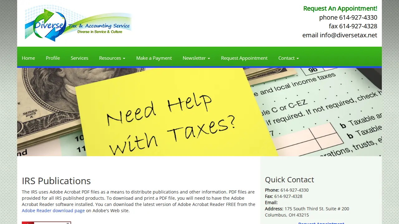 Diverse Tax & Accounting Services, LLC page