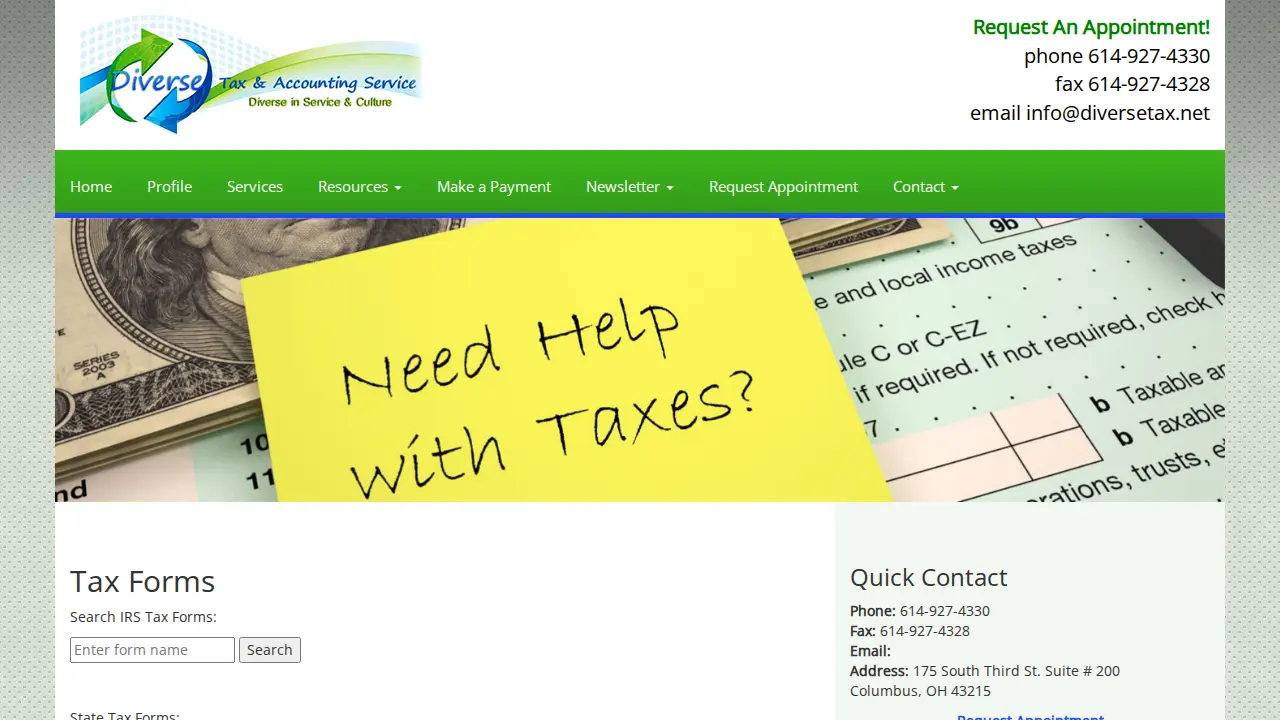 Diverse Tax & Accounting Services, LLC page