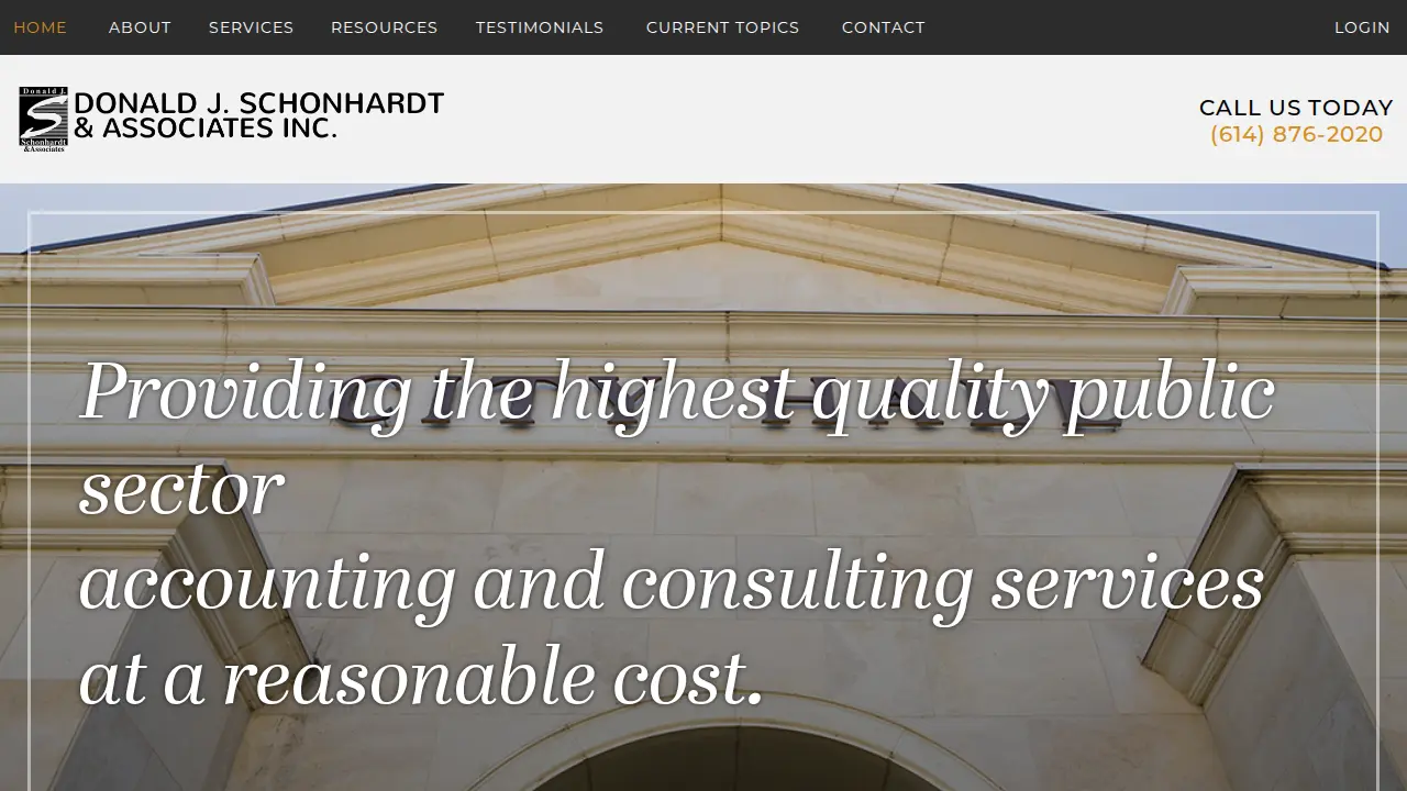 Donald J. Schonhardt & Associates Inc. page