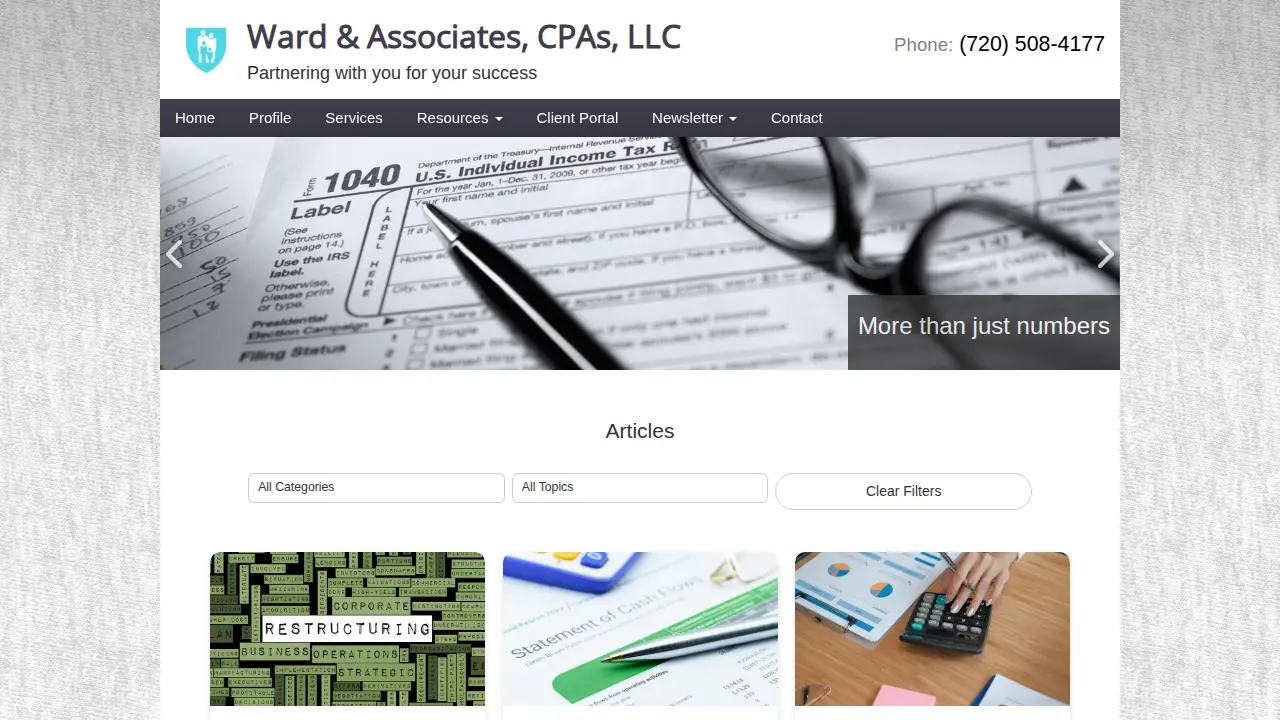 Ward & Associates CPAs, LLC page