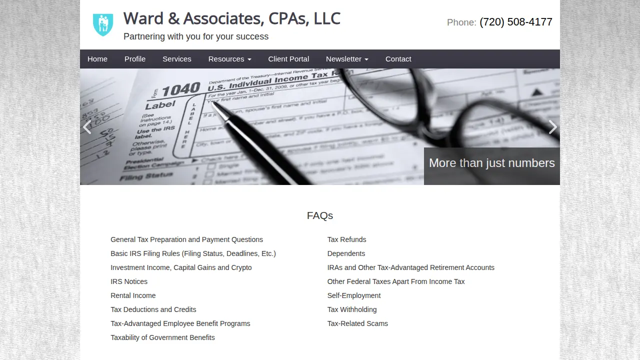 Ward & Associates CPAs, LLC page