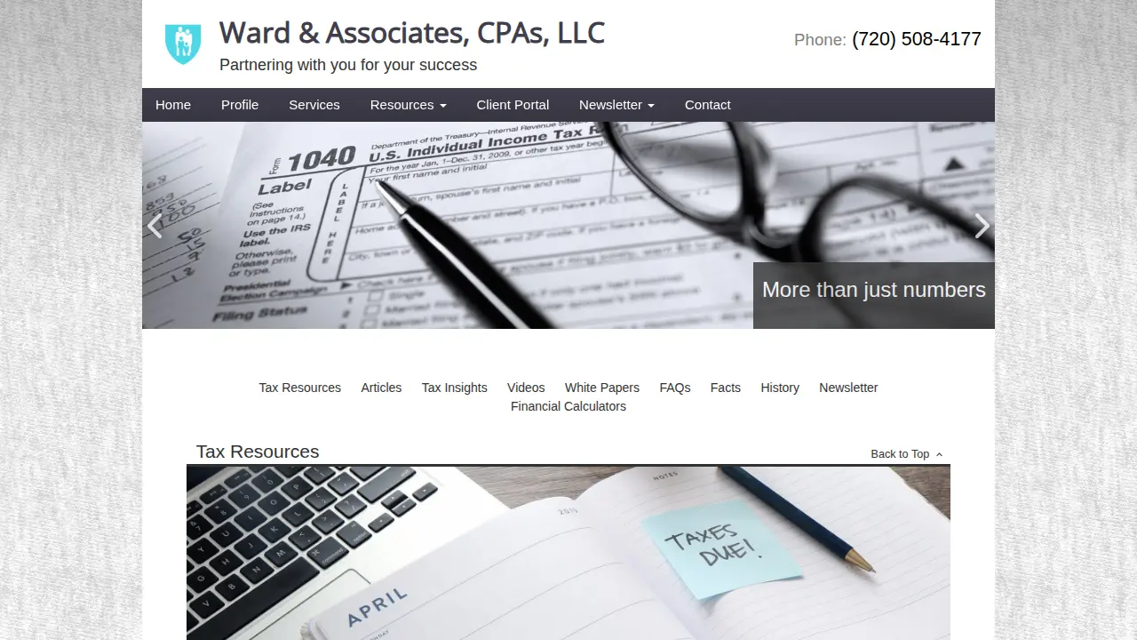 Ward & Associates CPAs, LLC page