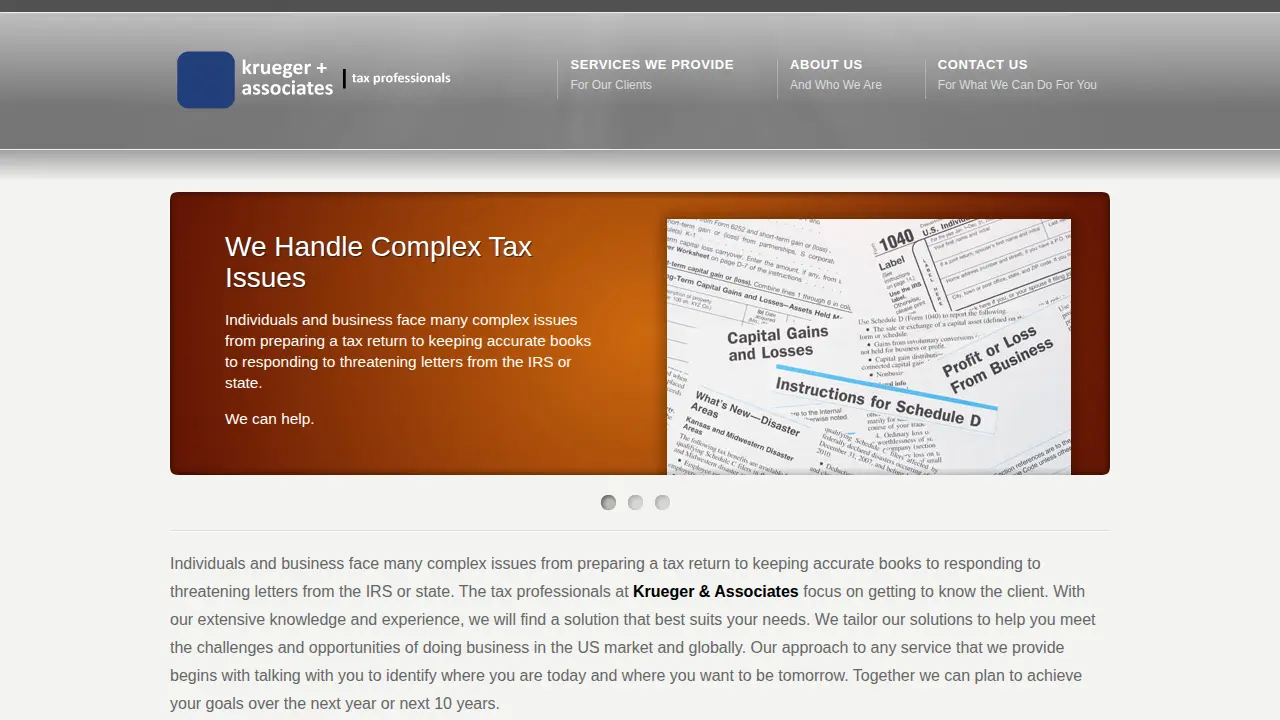 krueger and associates tax professionals page
