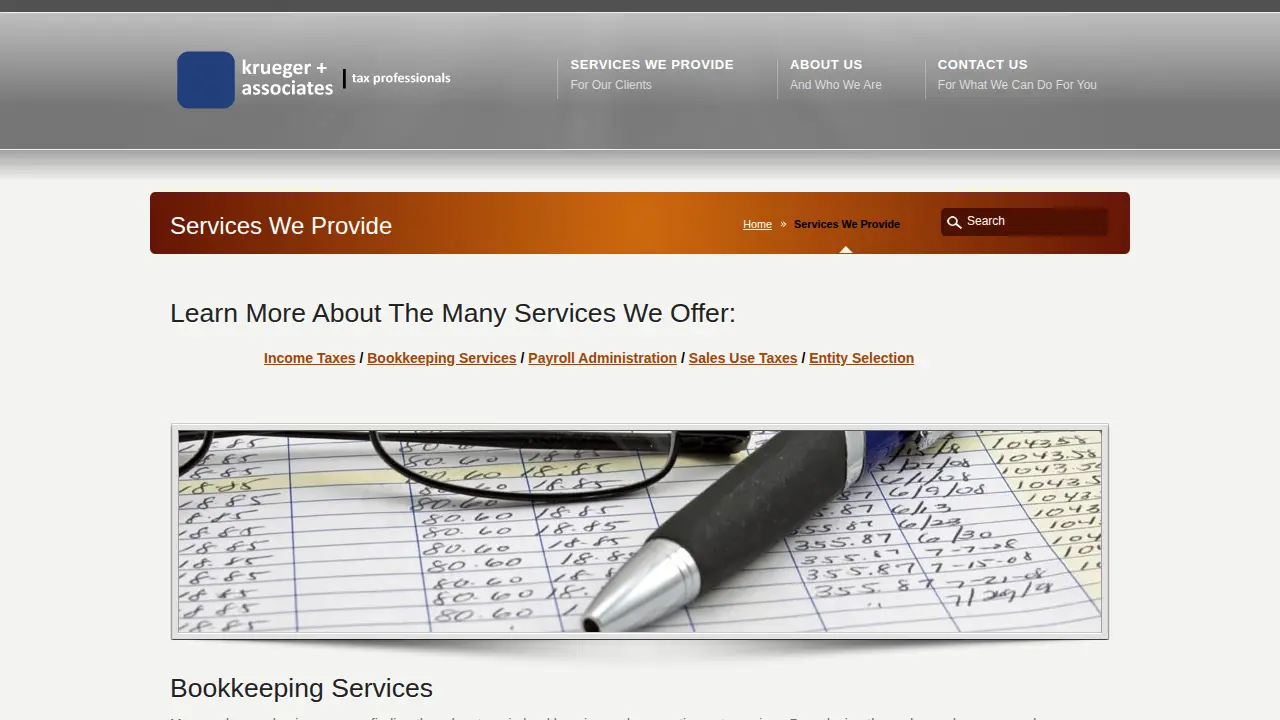 krueger and associates tax professionals page