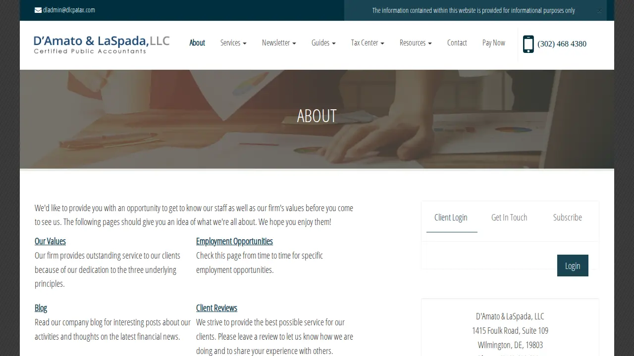 D'Amato & LaSpada, LLC page